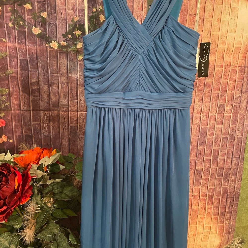 Elegant Blue Evening Dress by Danny & Nicole